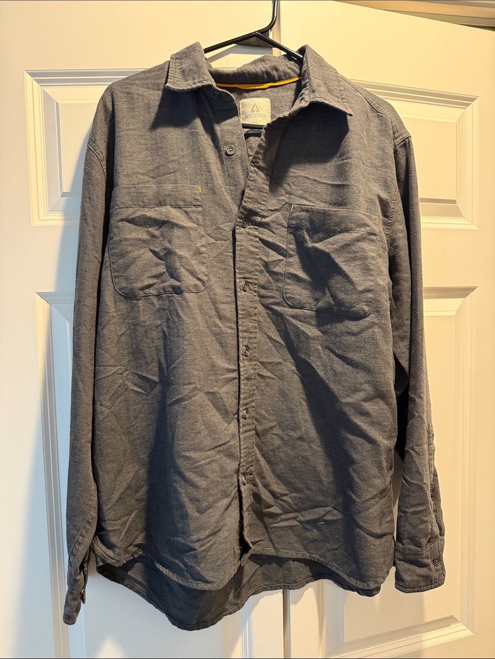 Ascend Men's Dark Gray button up
